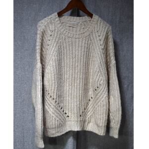 Urban Outfitters Cream Chunky Knit Sweater Women’s Size Small